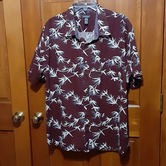 Van Heusen Leaf Design Shirt - Picture 1 of 3